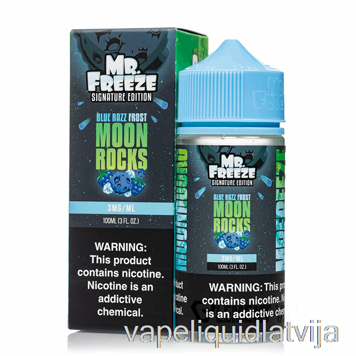 Moonrocks - Zils Razz Frost - Mr Freeze - 100ml 0mg Vape šķidrums